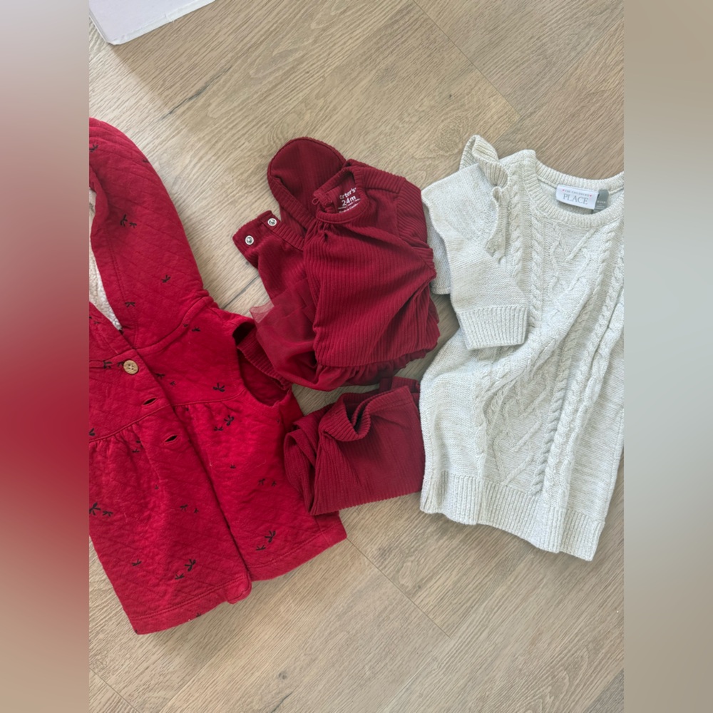 Carter's Red and White Baby Outfit